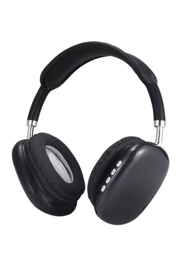 P9 Bluetooth Headphones Over Ear Black - Image 1